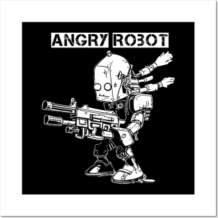 Angry Robot Armed Posters and Art